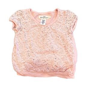 H&M Label of Graded Goods Pink Lace Sleeveless Blouse Size 2-4 Years